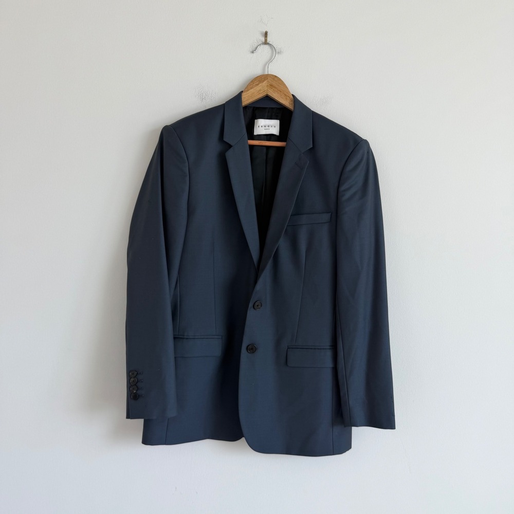 Sandro Men's Slim Fit Wool Blazer Side 48